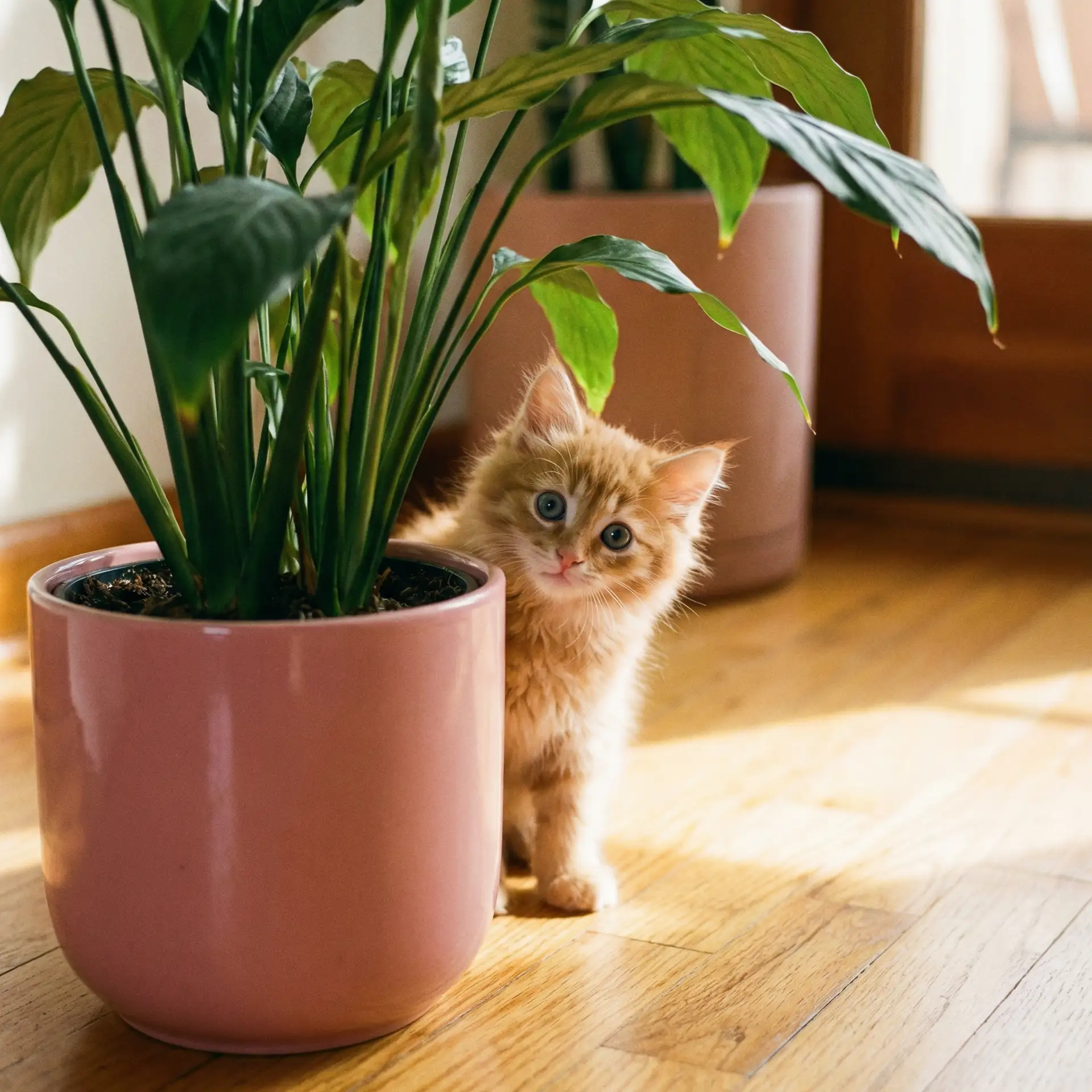 小猫从花盆后探头 - ok电影在线观看